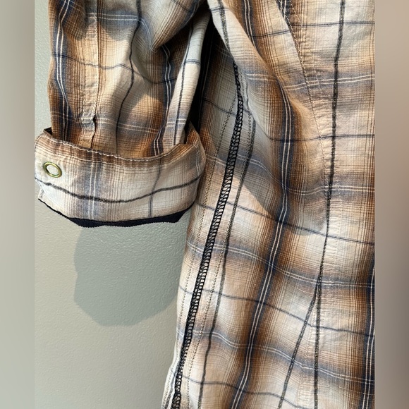 Vintage G by Guess western pearl snap fitted plaid shirt - Picture 8 of 9